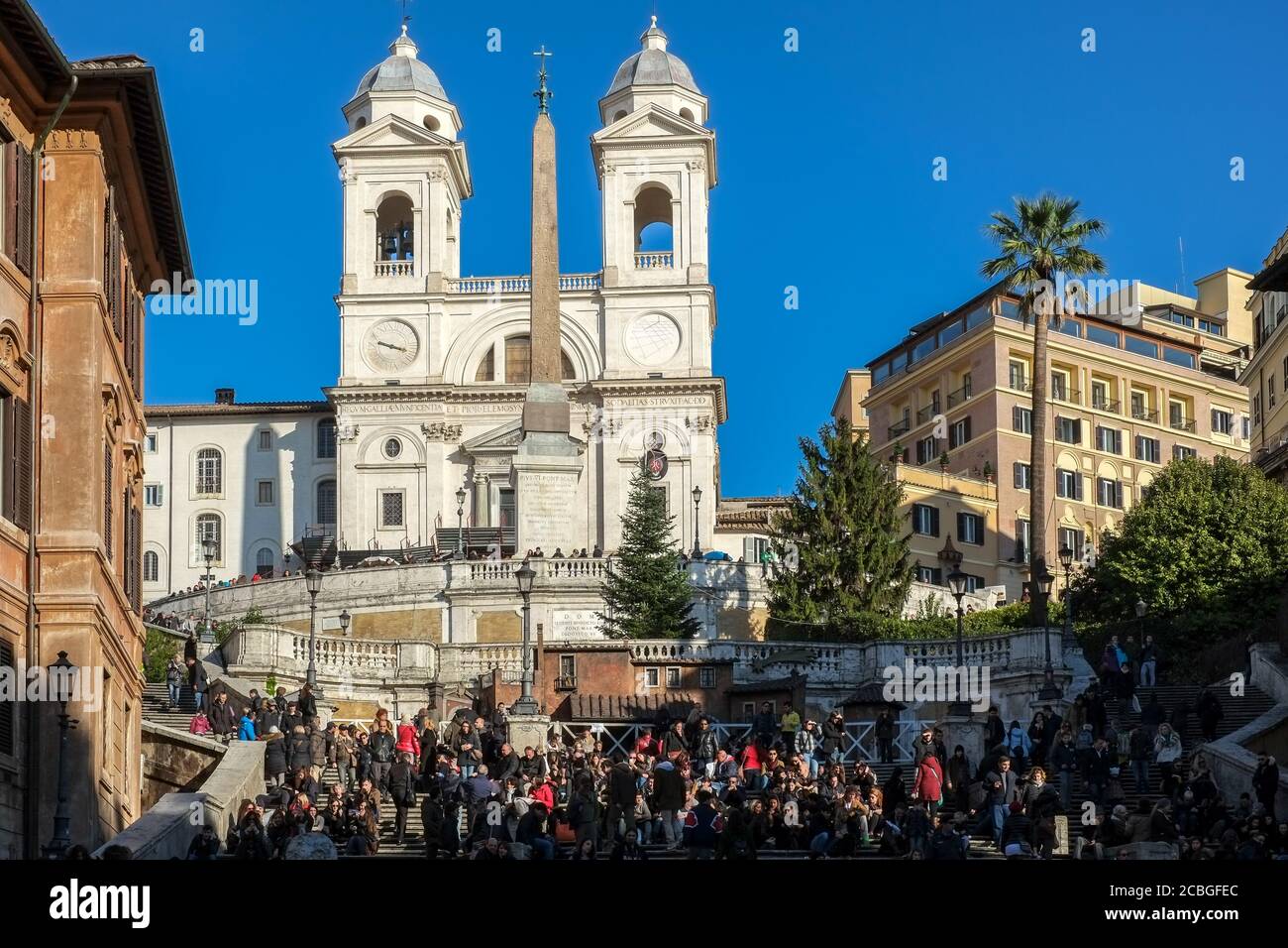Spanische Treppe-Treppe in Rom Italien Stockfoto