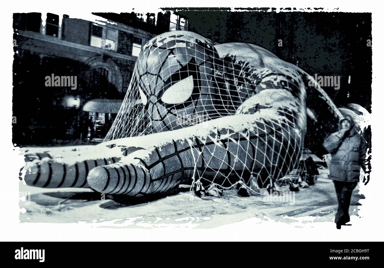 Thanksgiving Day Parade Spider man Balloon Stockfoto