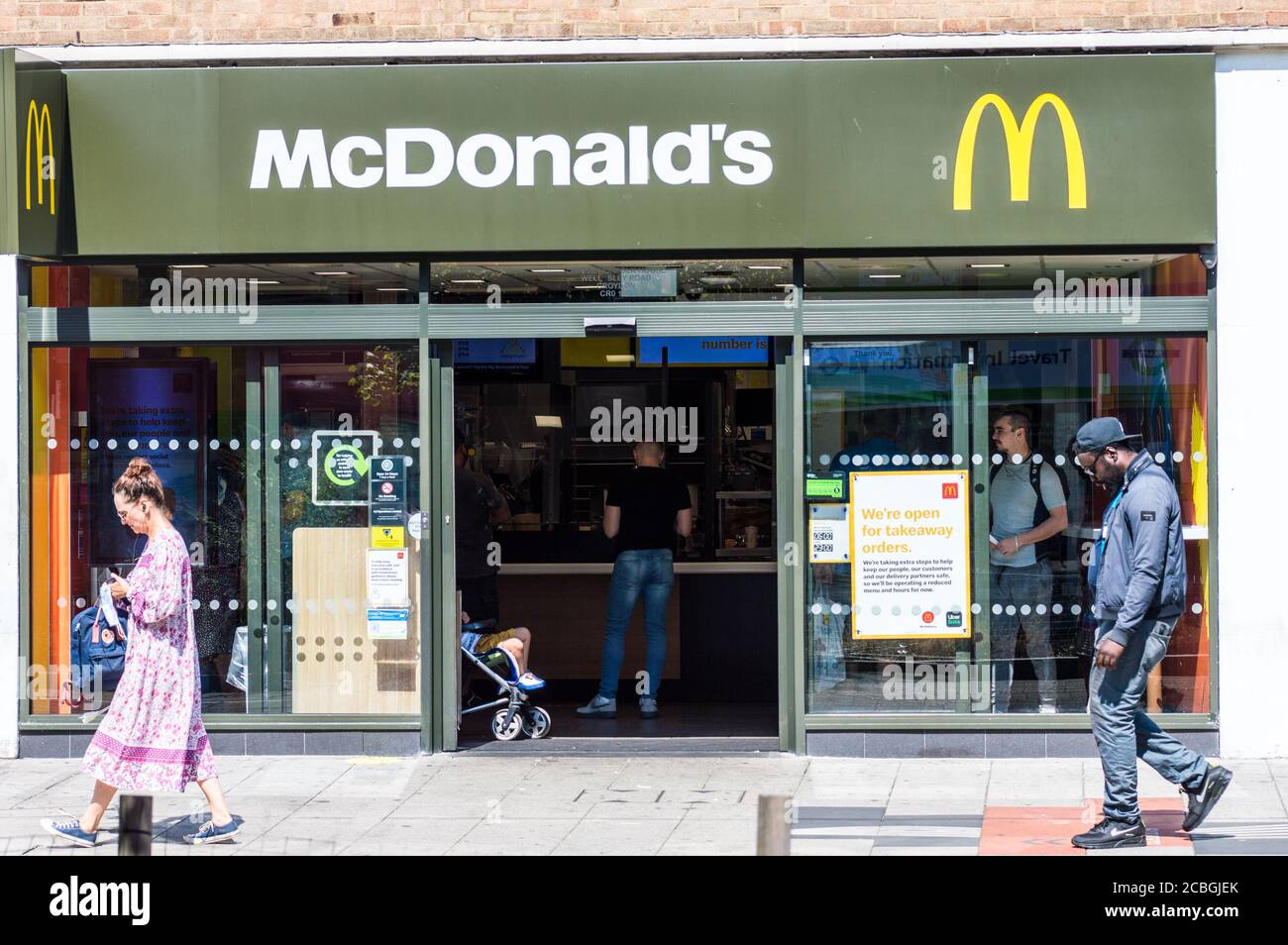 McDonalds Take Away Store Stockfoto