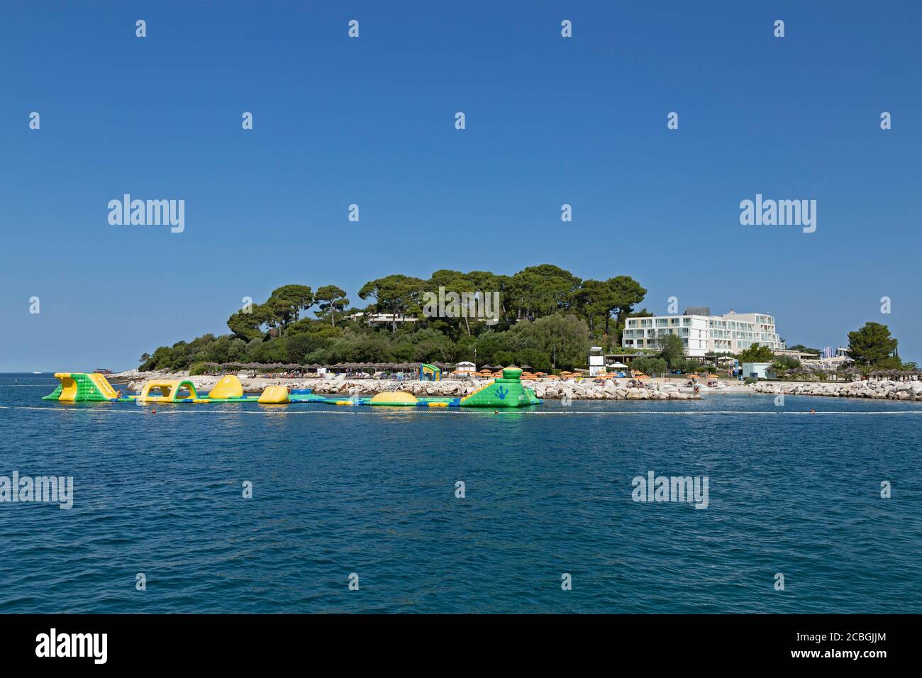 Insel Sveti Nikola, Porec, Istrien, Kroatien Stockfoto