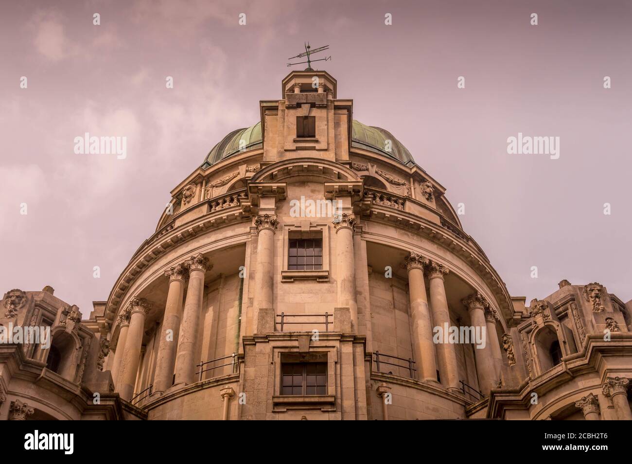 Ashton Memorial auf dem Gipfel des Hügels in Williamson Parken Stockfoto
