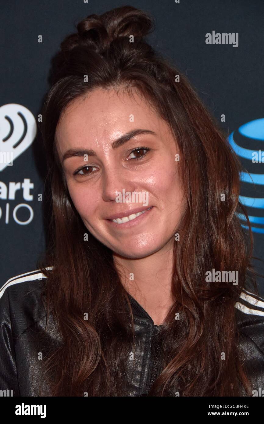 BALA CYNWYD, PA, USA - 10. OKTOBER 2018: Die australische Singer-Songwriterin Amy Shark besucht das Performance Theatre von Radio 104.5. Stockfoto