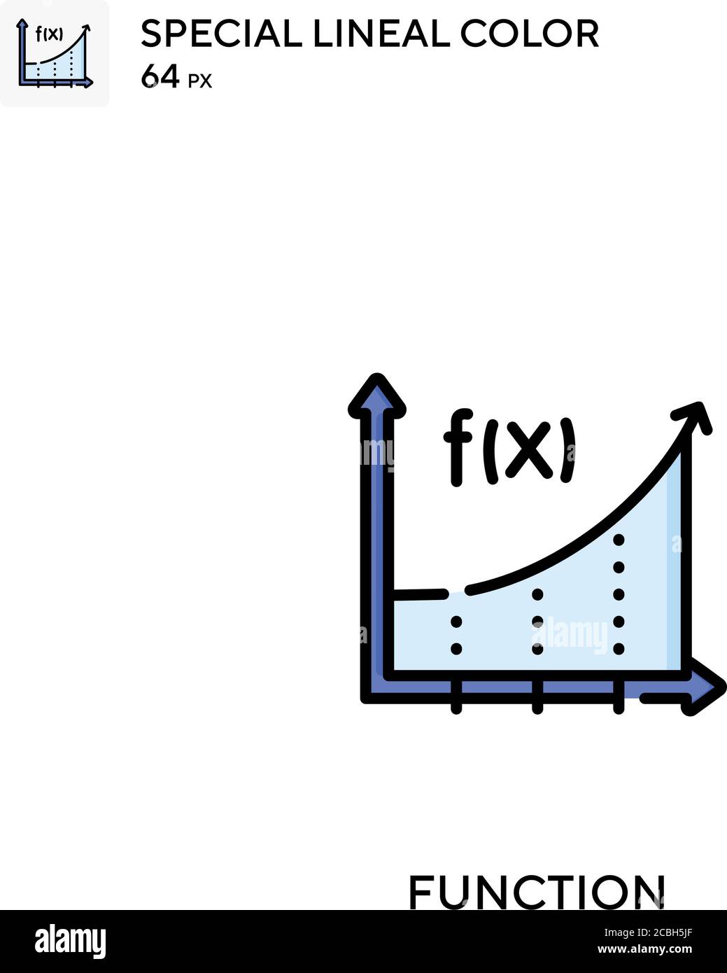 Funktion spezielles lineales Farbvektorsymbol. Funktionssymbole für Ihr Geschäftsprojekt Stock Vektor