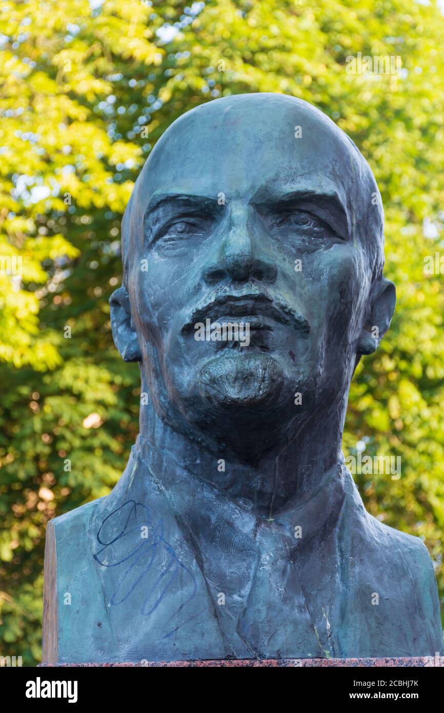 Statue von W. I. Lenin in Turku Finnland Stockfoto