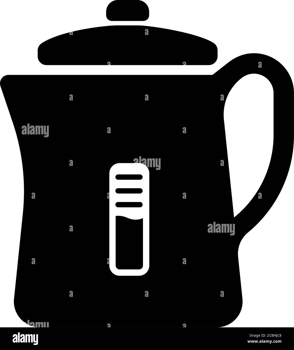 Wasserkocher, Topf / Haushaltsgerät, Möbel Vektor Symbol illusration Stock Vektor