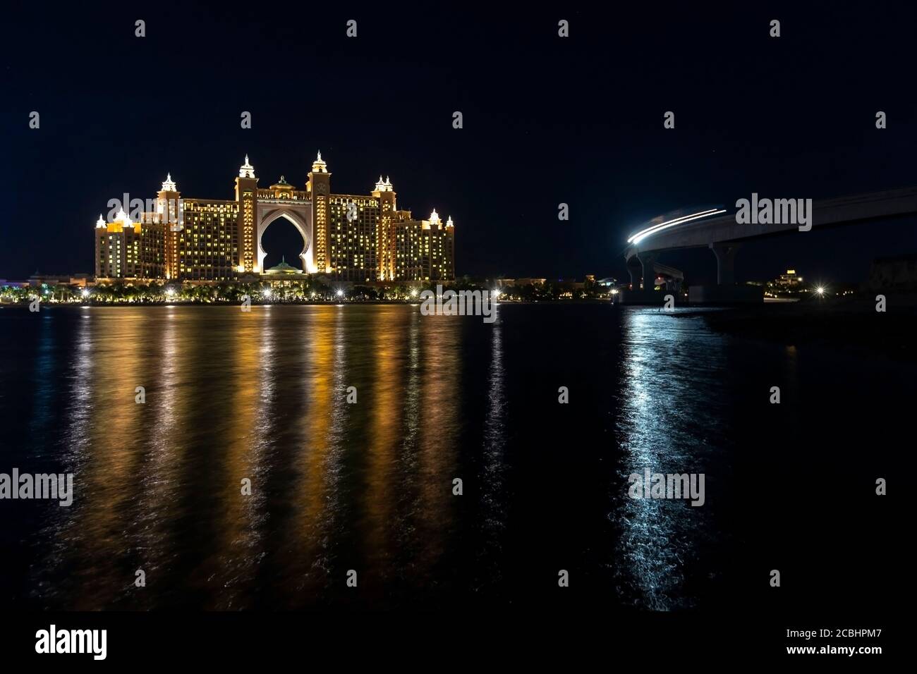 Atlantis Hotel in Palm jumeirah Stockfoto