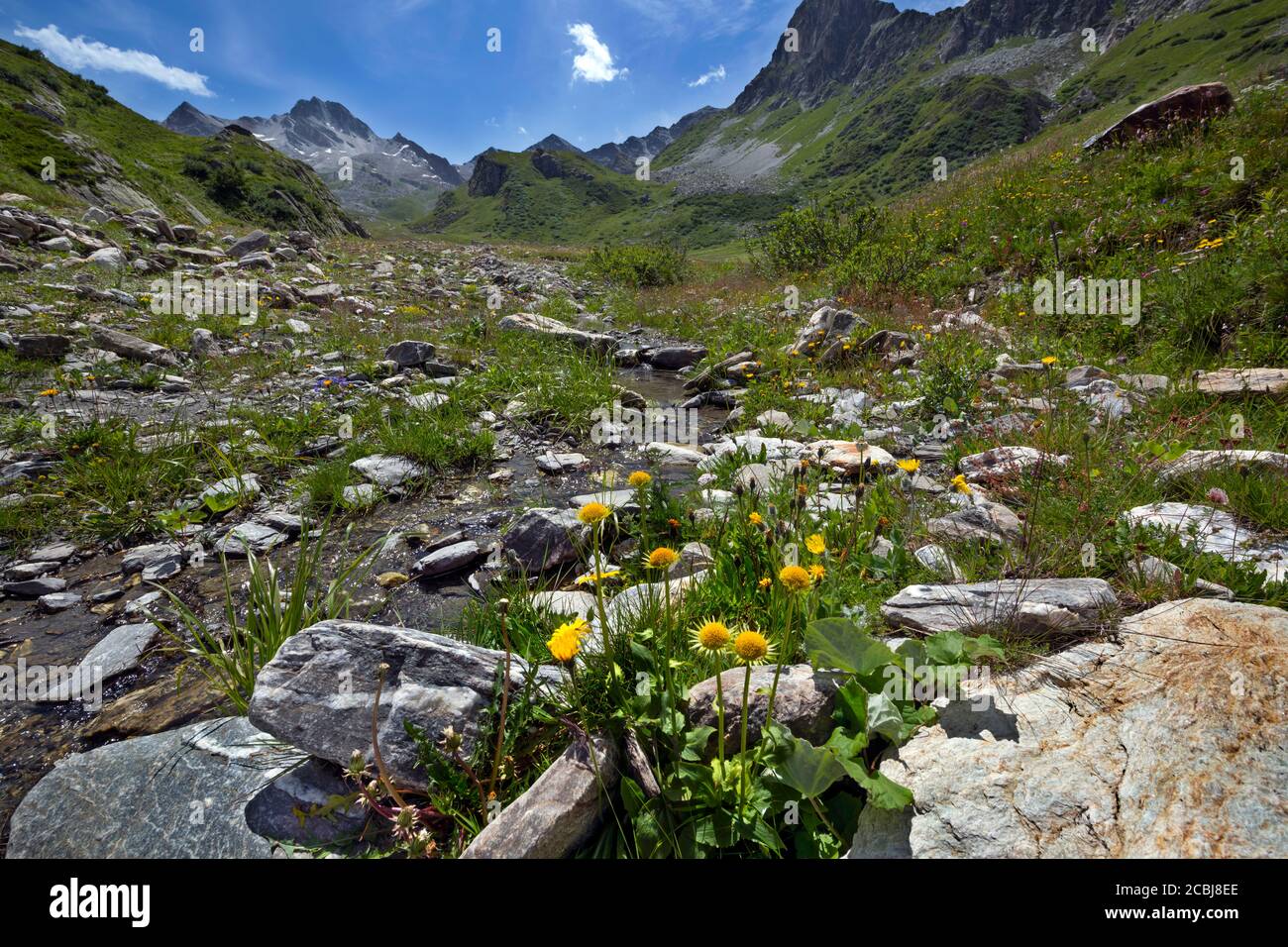 Italien, Piemont, Varaita Tal, Traversagn Plateau Stockfoto