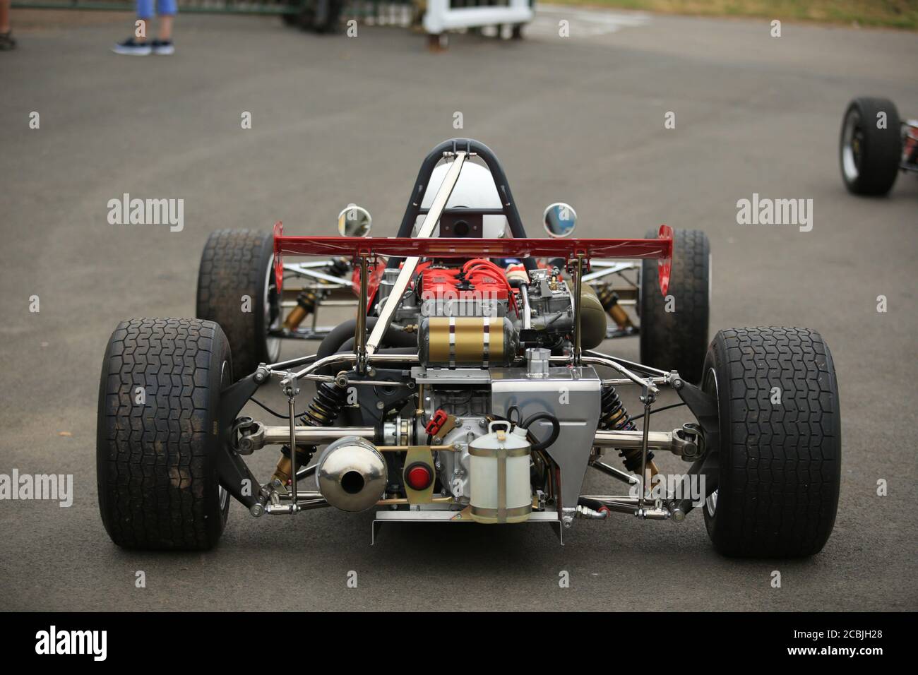 Rückansicht eines Lotus-Einsitzers aus den 1970er Jahren. Stockfoto