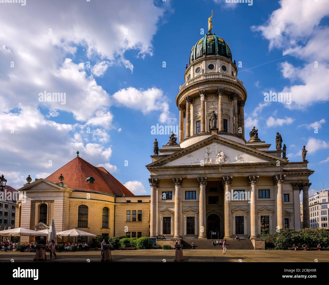 Französische Kirche - Gendarmenmarkt Berlin Deutschland Stockfoto