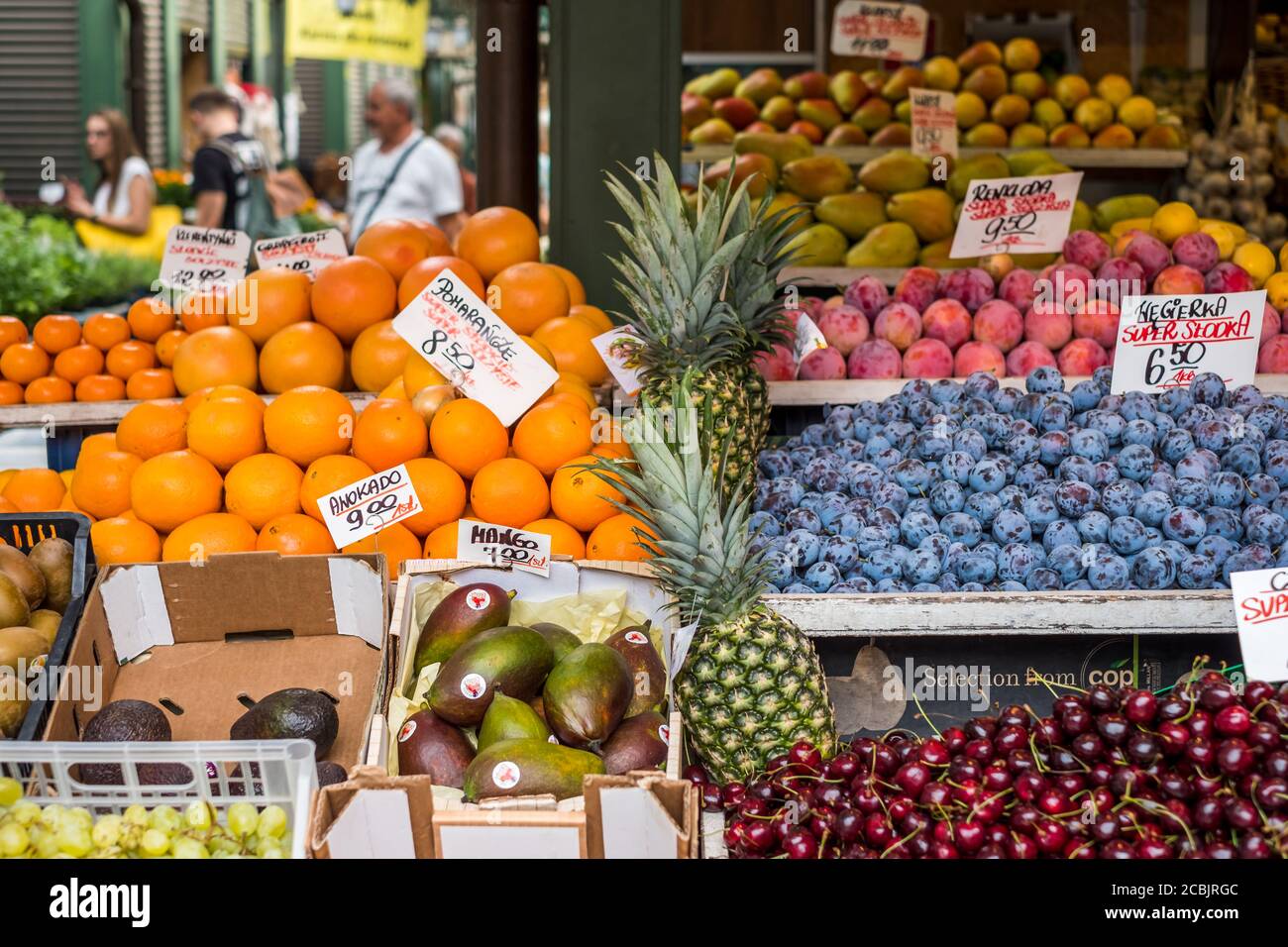 Frisches Obst und Gemüse Stockfoto