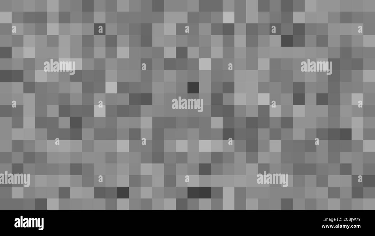 Pixel zensiert. Konzept der schwarzen Zensurstange. Zensurrechteck. Abstrakter geometrischer Hintergrund mit schwarzen und weißen Pixeln Stockfoto