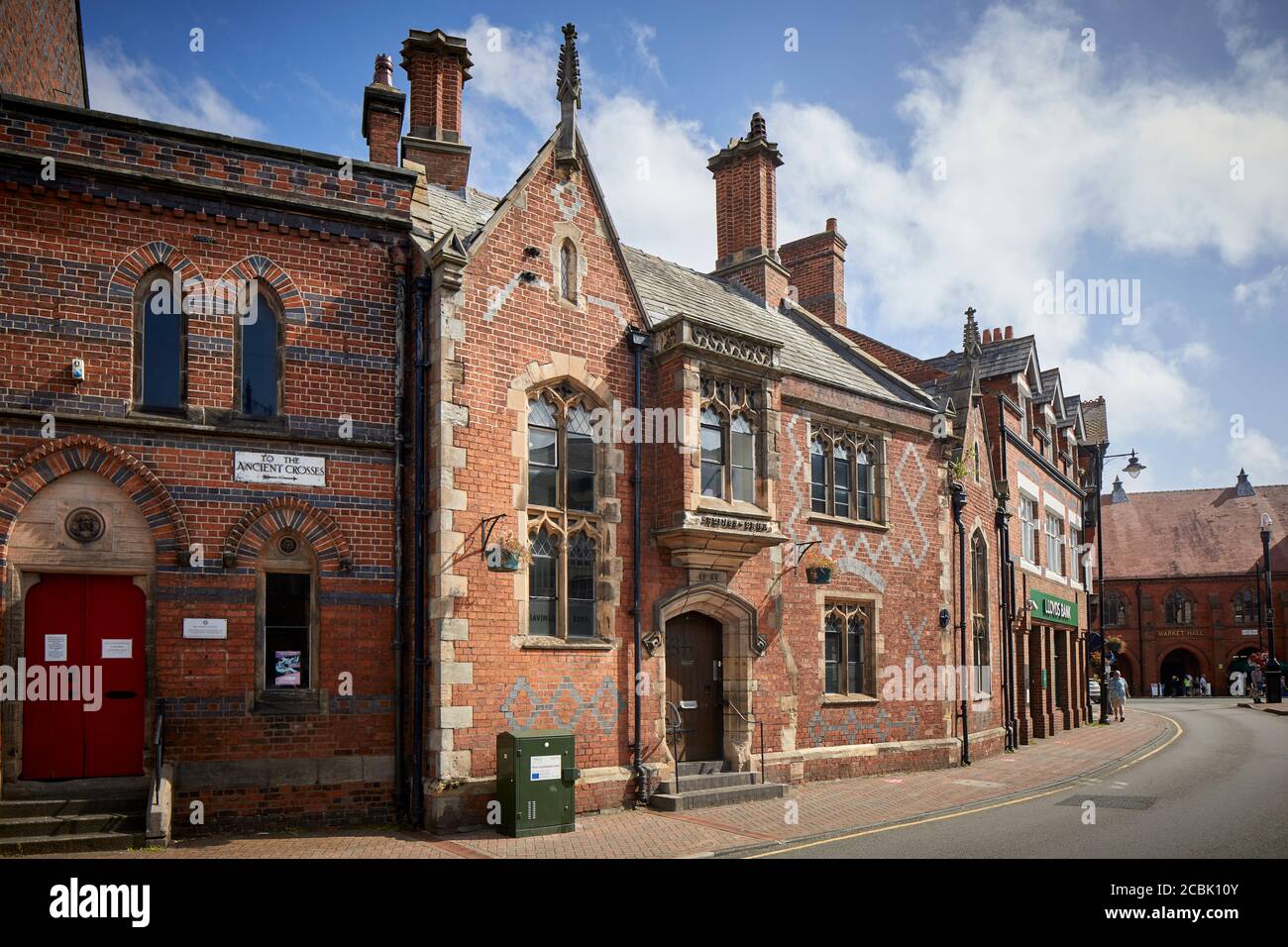 Sandbach Marktstadt in Cheshire ehemalige Sandbach Sparkasse, Sandbach von Sir George Gilbert Scott 1857 Stockfoto