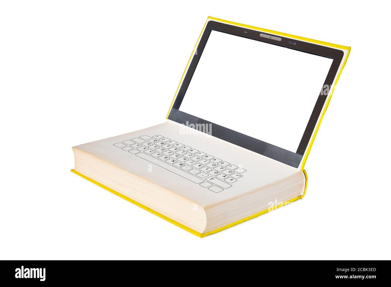 ebook und E-Learning-Konzept, kostenloser Kopierplatz Stockfoto