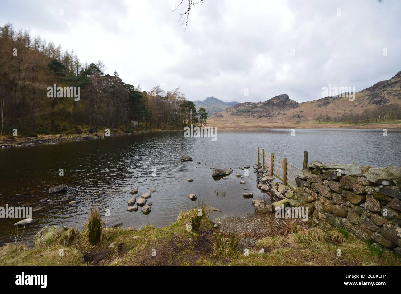 Blea Tarn im Lake District Stockfoto