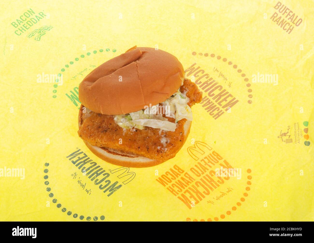 McDonald's McChicken Chicken Sandwich Stockfoto