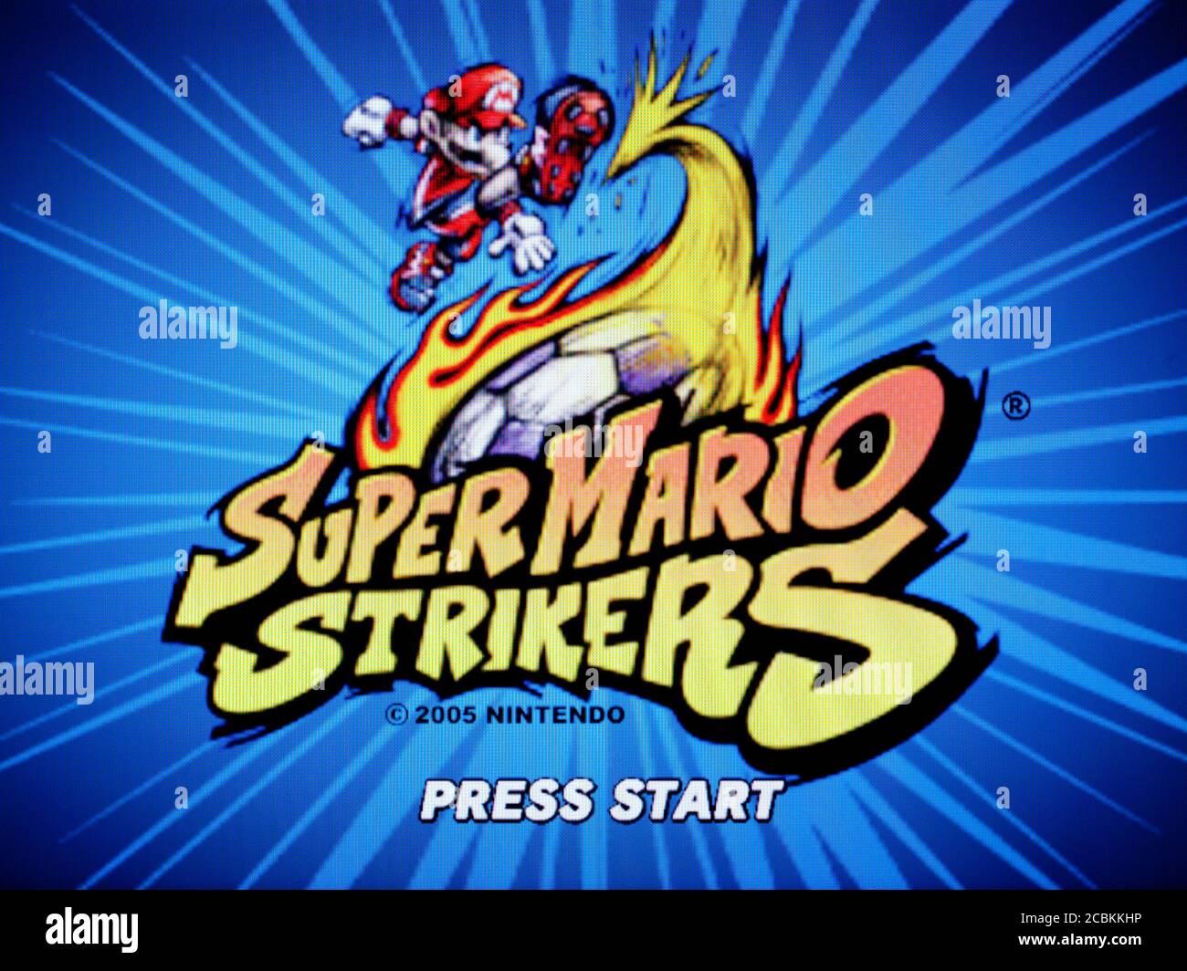 Super Mario Strikers - Nintendo Gamecube Videogame - redaktionelle Verwendung Nur Stockfoto