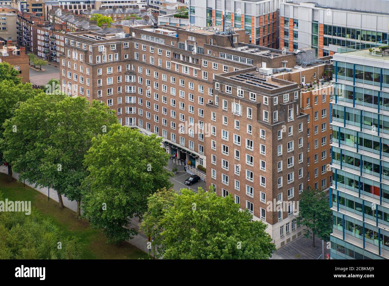 England, London, London School of Economics, Bankside House Student Accommodation und Sommer Tourist Rental accommodation, von der Tate Modern aus gesehen Stockfoto