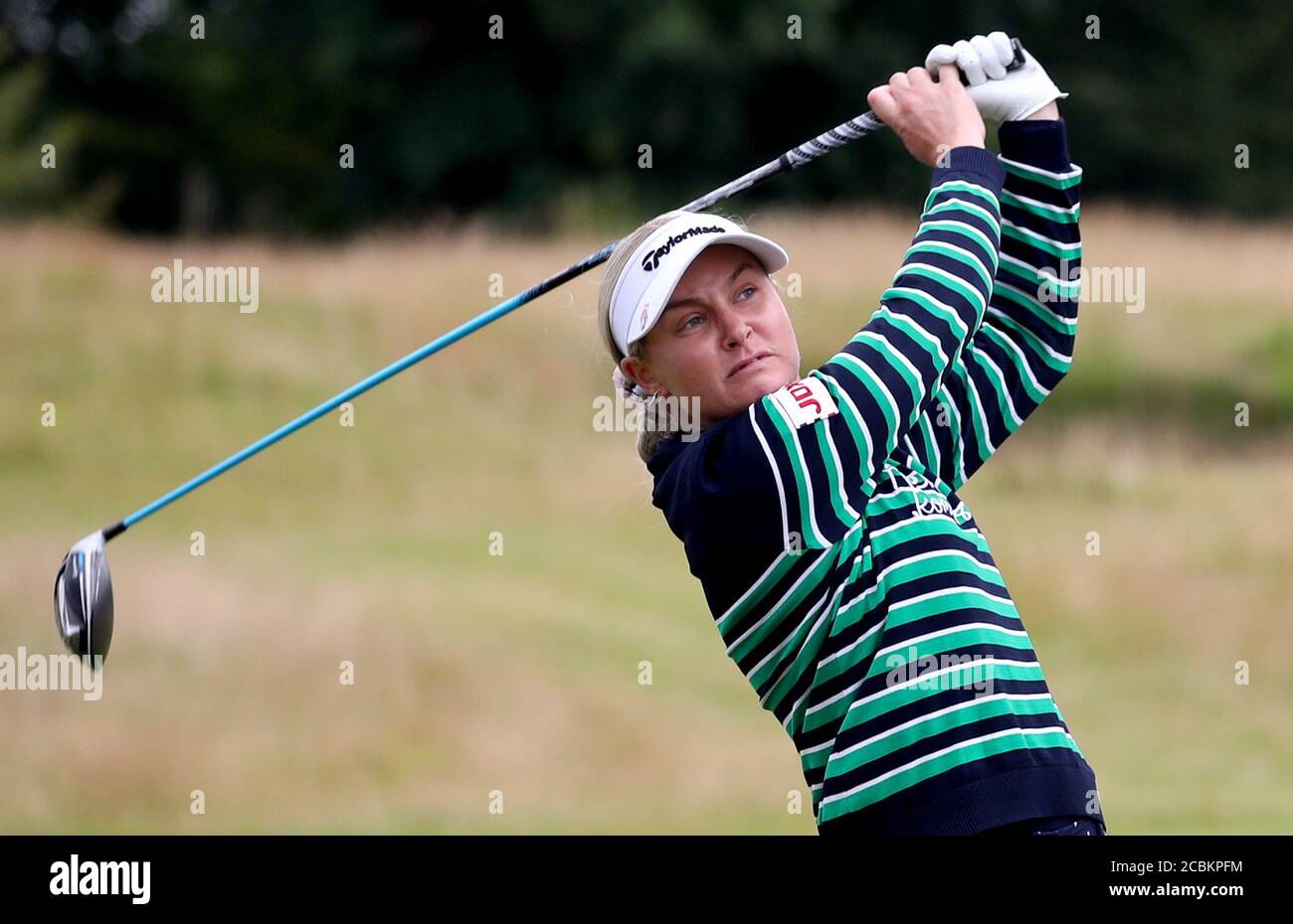 Englands Charley Hull schlägt am 2. Tag der Aberdeen Standard Investments Ladies Scottish Open im Renaissance Club, North Berwick, ab. Stockfoto