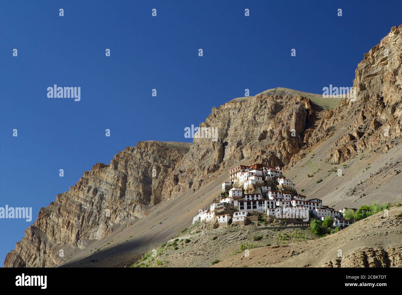 Ki Gompa Kloster, Himachal Pradesh, Indien, Asien Stockfoto