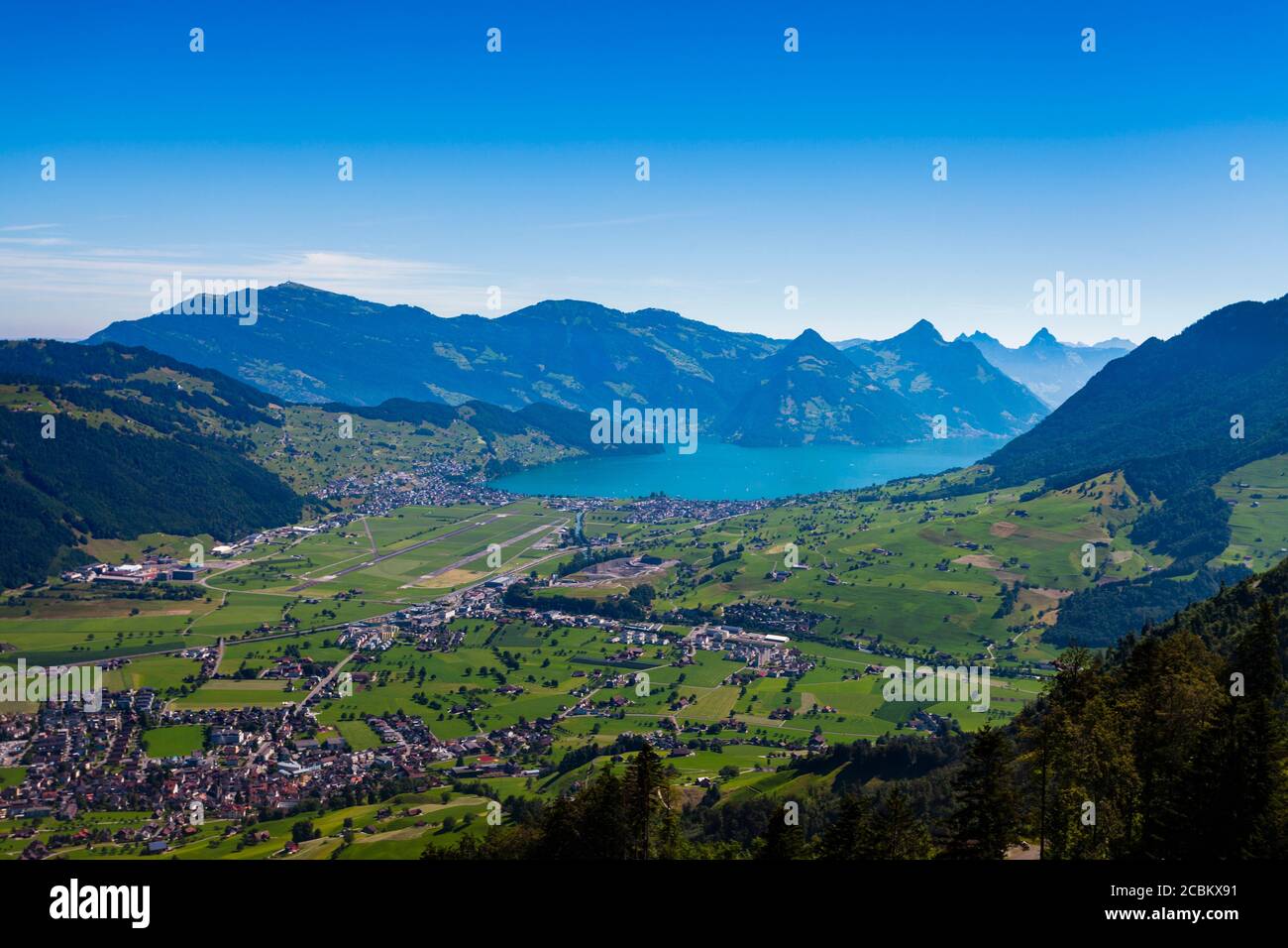 Vierwaldstättersee, Stanserhorn, Schweiz Stockfoto