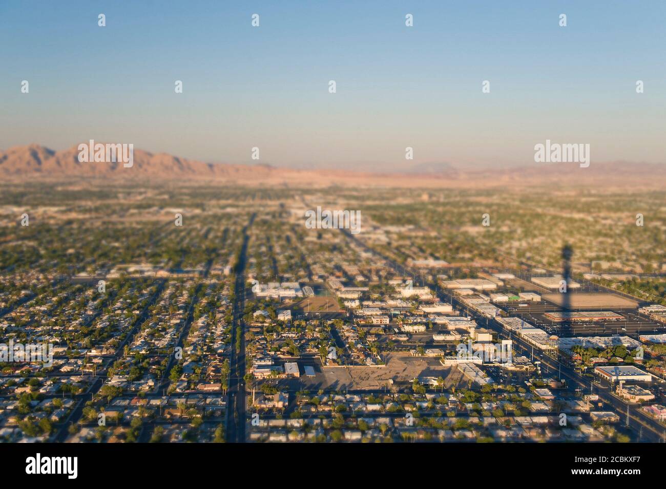 Blick auf Las Vegas vom Stratosphere Tower Stockfoto