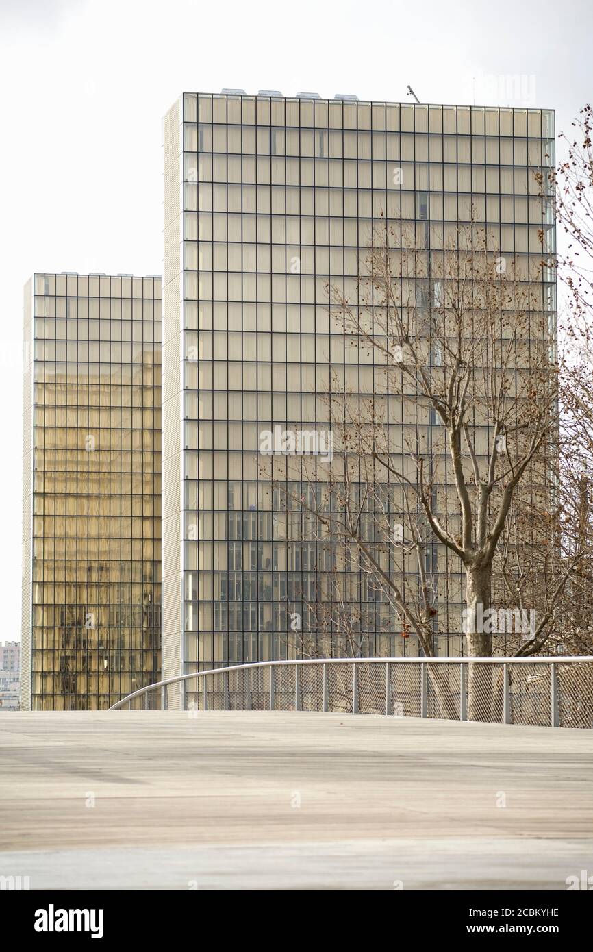 Nationalbibliothek von Frankreich, Bercy, Paris, Frankreich Stockfoto