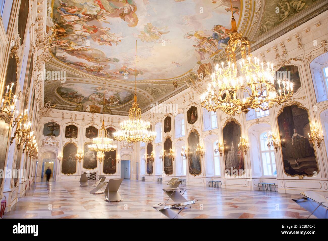 Leuchter in der Hofburg, Innsbruck, Österreich Stockfoto