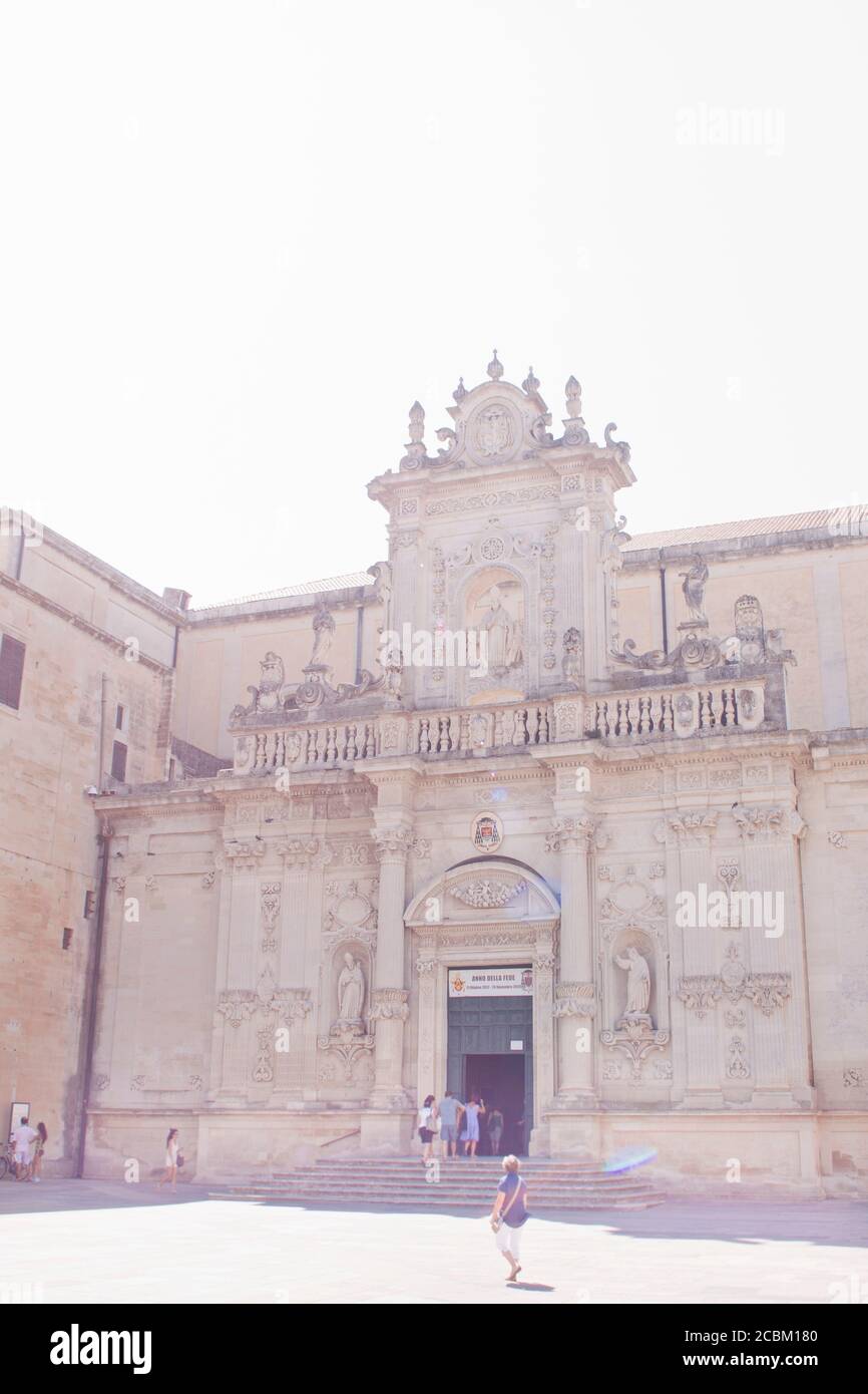 Kathedrale, Lecce, Apulien, Italien Stockfoto