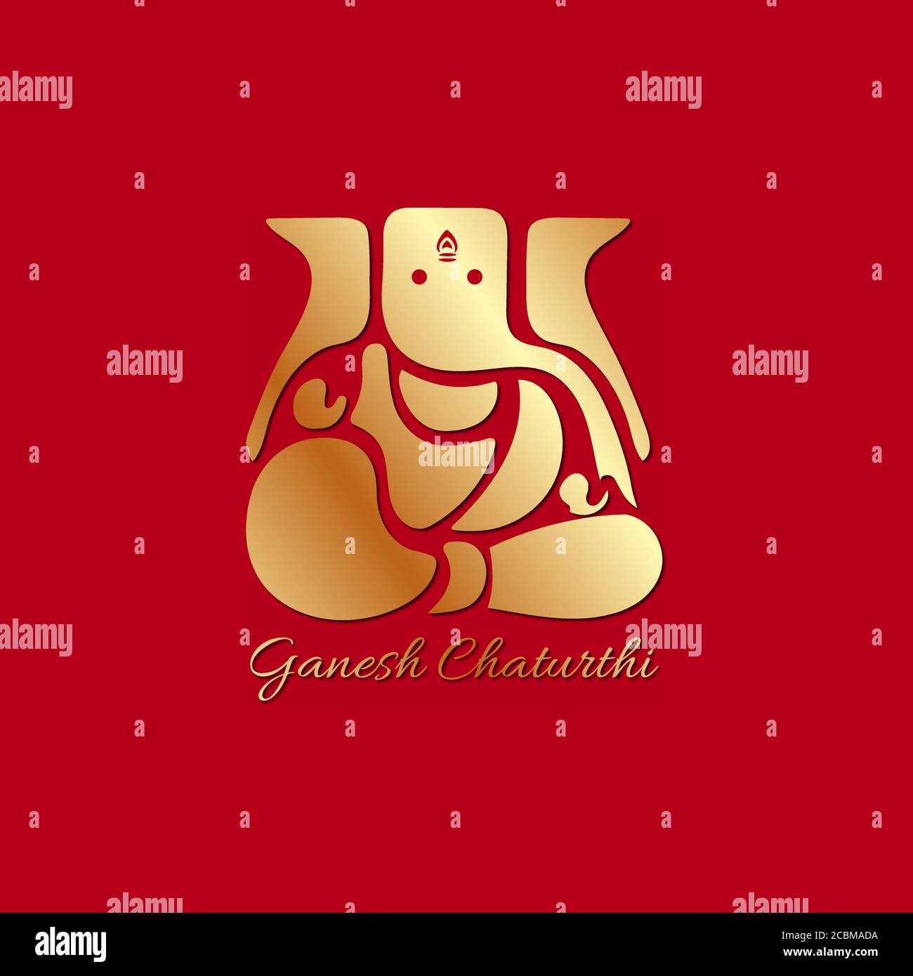 Vektor Illustration von Lord Ganpati abstrakter Hintergrund für Ganesh Chaturthi Festival von Indien. Stock Vektor