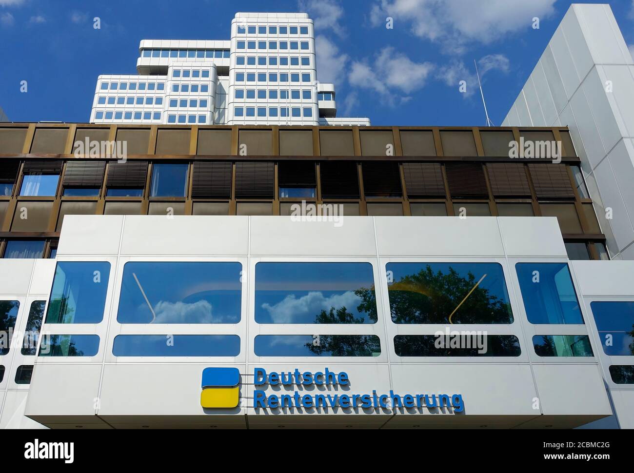 Gebäude der Deutschen Rentenversicherung in Berlin Stockfoto