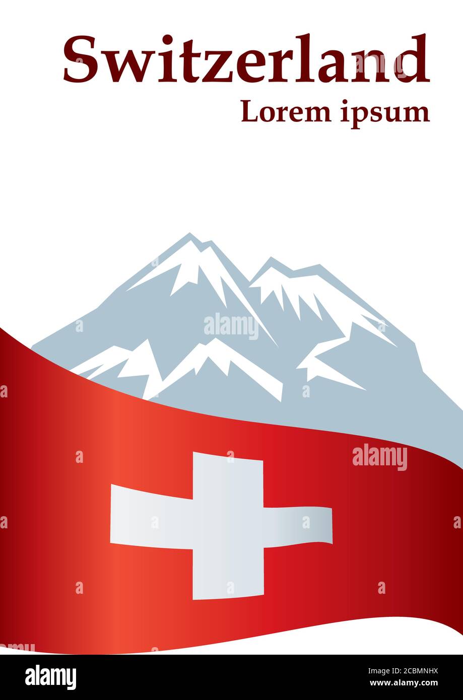 Switzerland Flag Alps Cross Switzerland Stockfotos und -bilder Kaufen -  Seite 2 - Alamy
