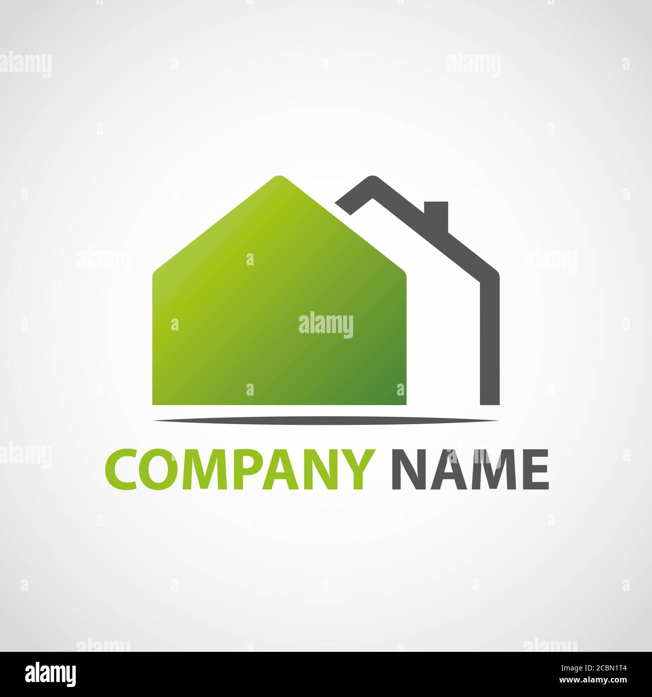 Illustration eines Logos für Werbung - Geschäftskonzept Stockfoto