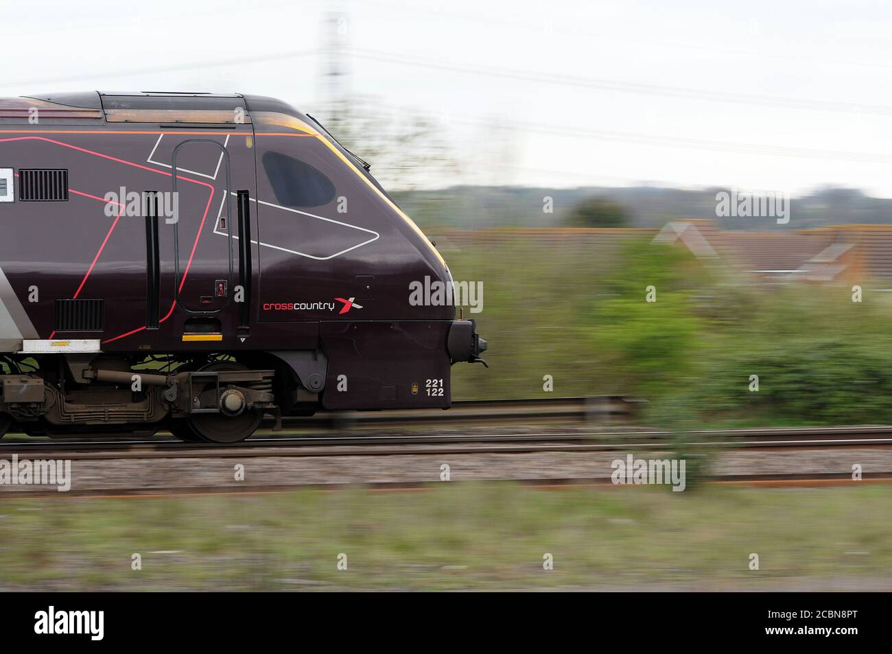 221122 Richtung Osten auf Didcot East Curve. Stockfoto