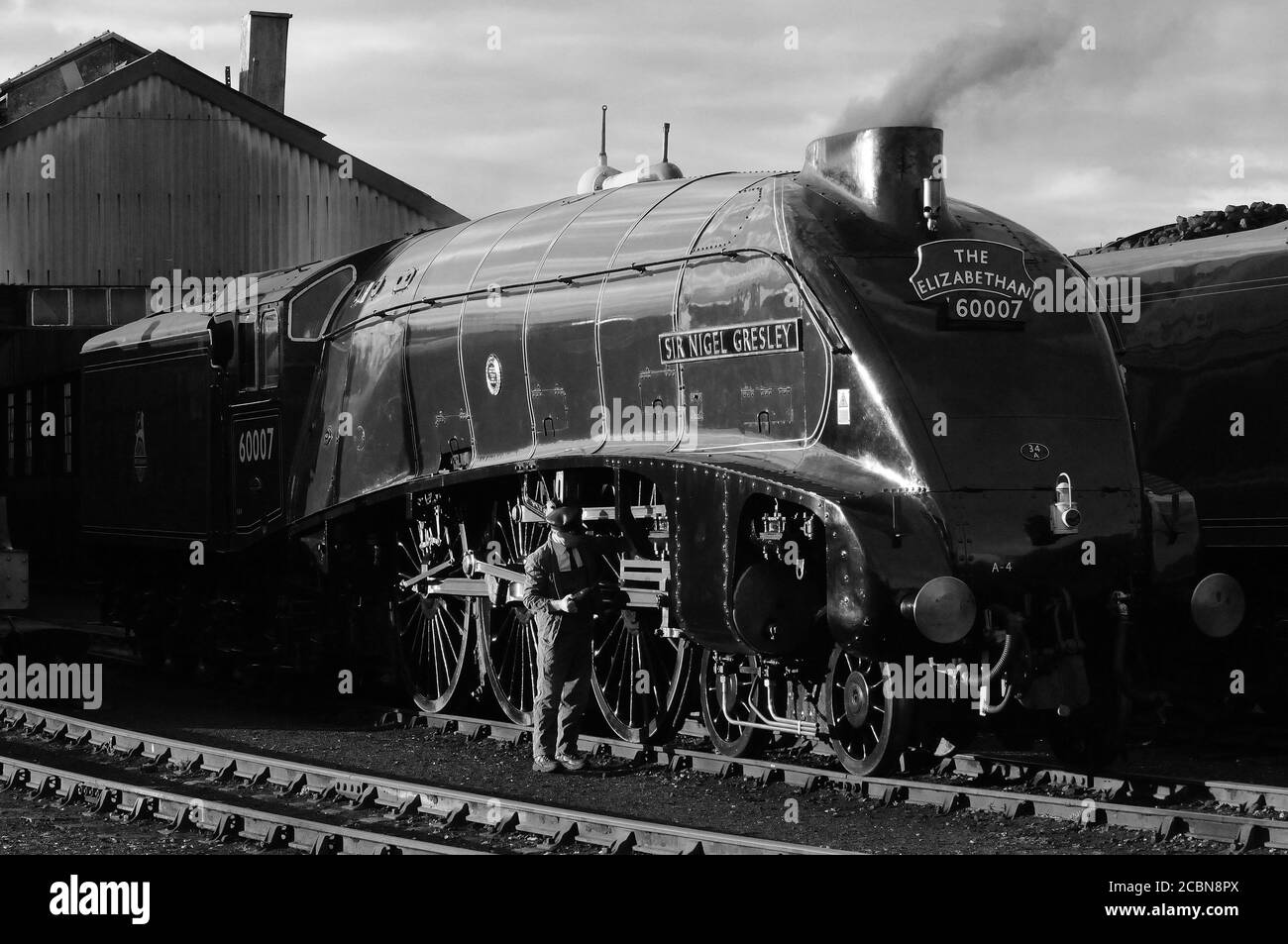 Fahrereinölen „ir Nigel Gresley“. Stockfoto