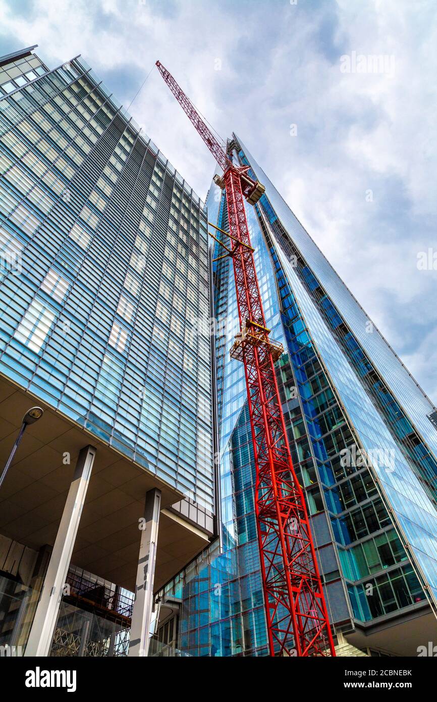 Bau eines 26-stöckigen Wohngebäudes durch Sellar, REM im Auftrag von LBQ Fielden Ltd, London Bridge Quarter devlopment, London, UK Stockfoto