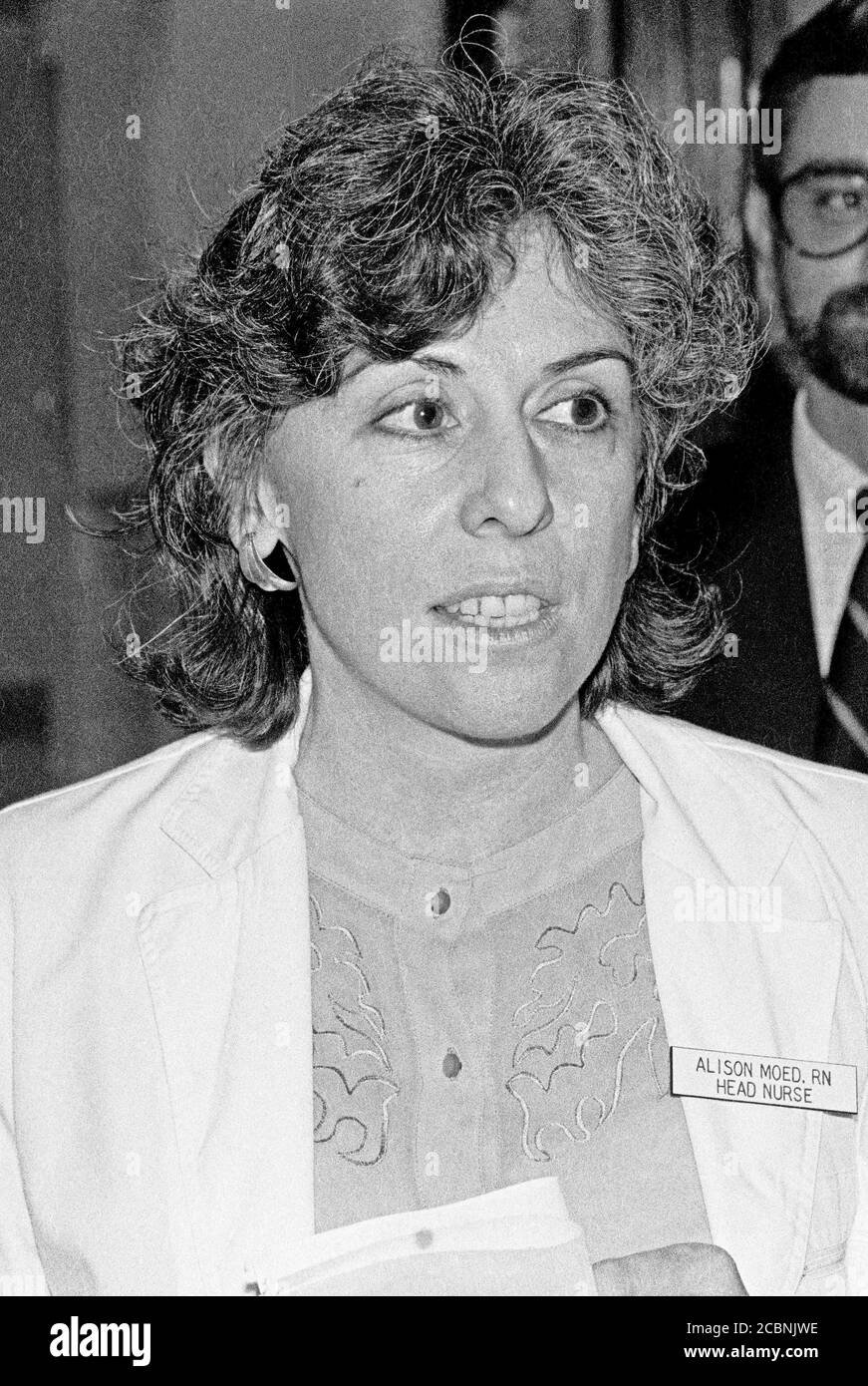 Alison Moed, RN Head Nurse, Manager der AIDS Station im San Francisco General Hospital von 1983 bis 1990 in San Francisco Stockfoto