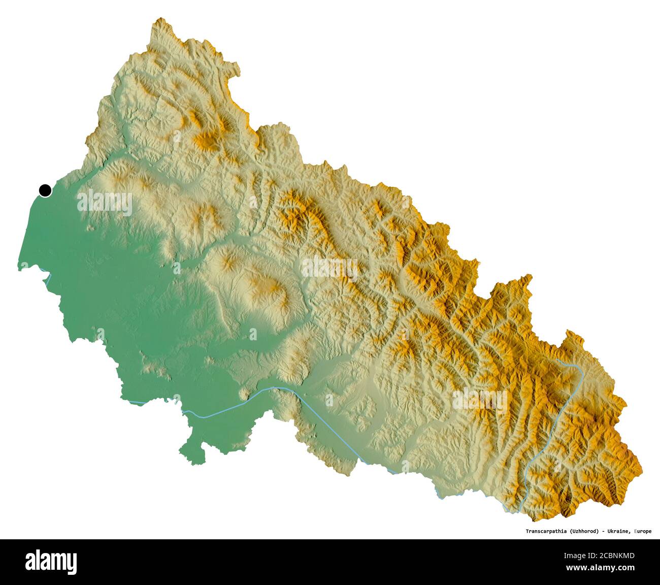 Transkarpatien karte Ausgeschnittene Stockfotos und -bilder - Alamy