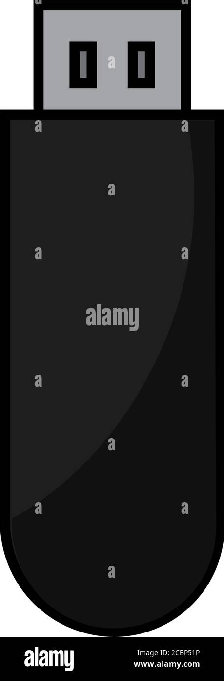 Isoliertes Pendrive-Symbol Stock Vektor
