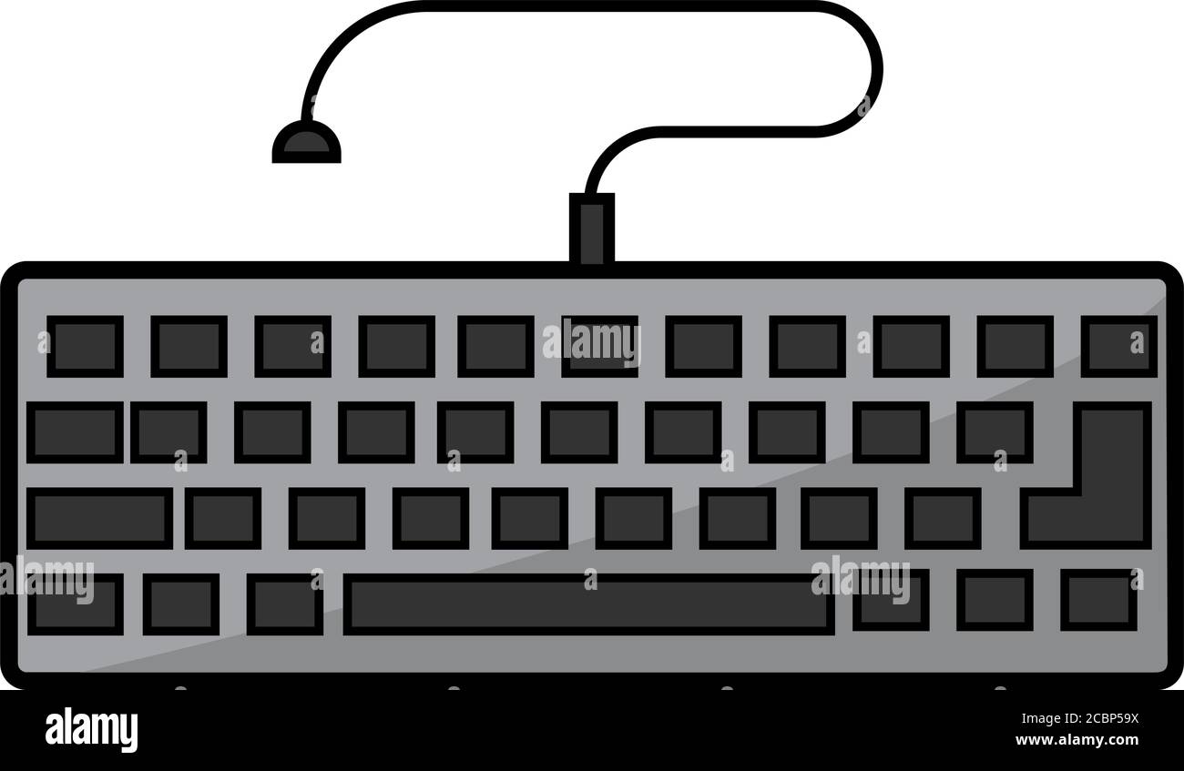 Symbol für isolierte Computertastatur Stock Vektor