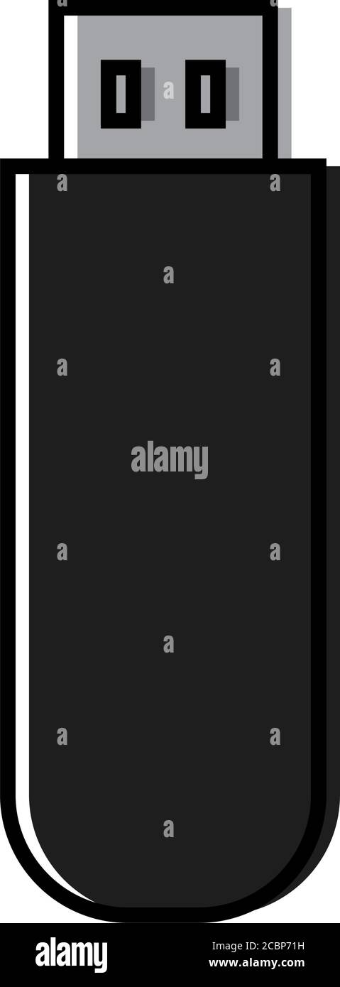 Isoliertes Pendrive-Symbol Stock Vektor