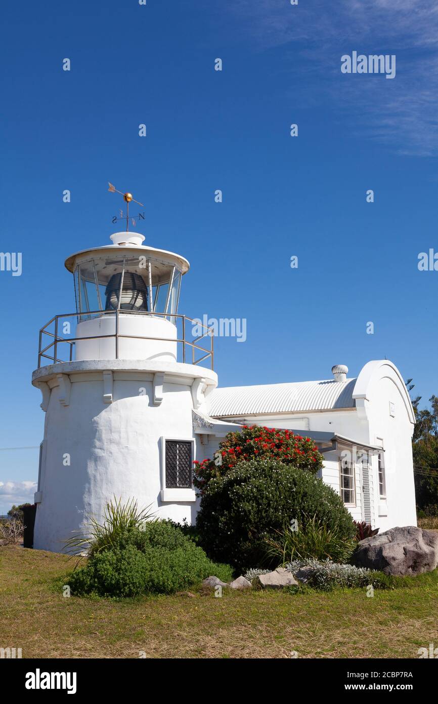Nachbildung des Clarence River Lighthouse, Yamba, New South Wales, Australien Stockfoto