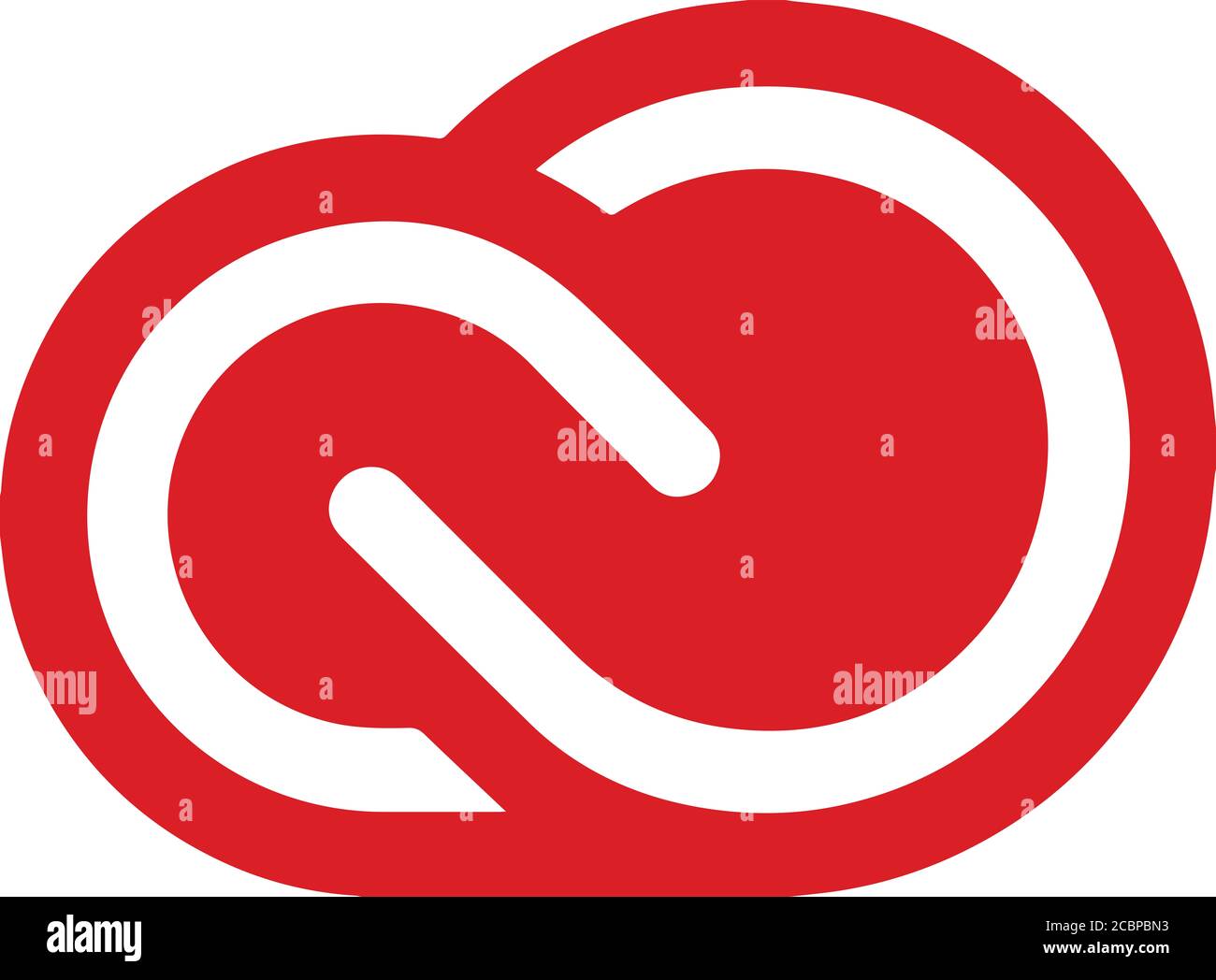 Logo Adobe Cloud, Cloud-Service, Software-Unternehmen Stockfoto