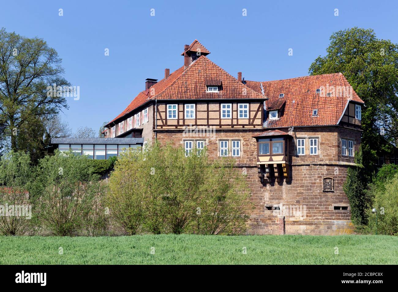 Schloss Petershagen, Weserrenaissance, Petershagen, Ostwestfalen, Nordrhein-Westfalen, Deutschland Stockfoto