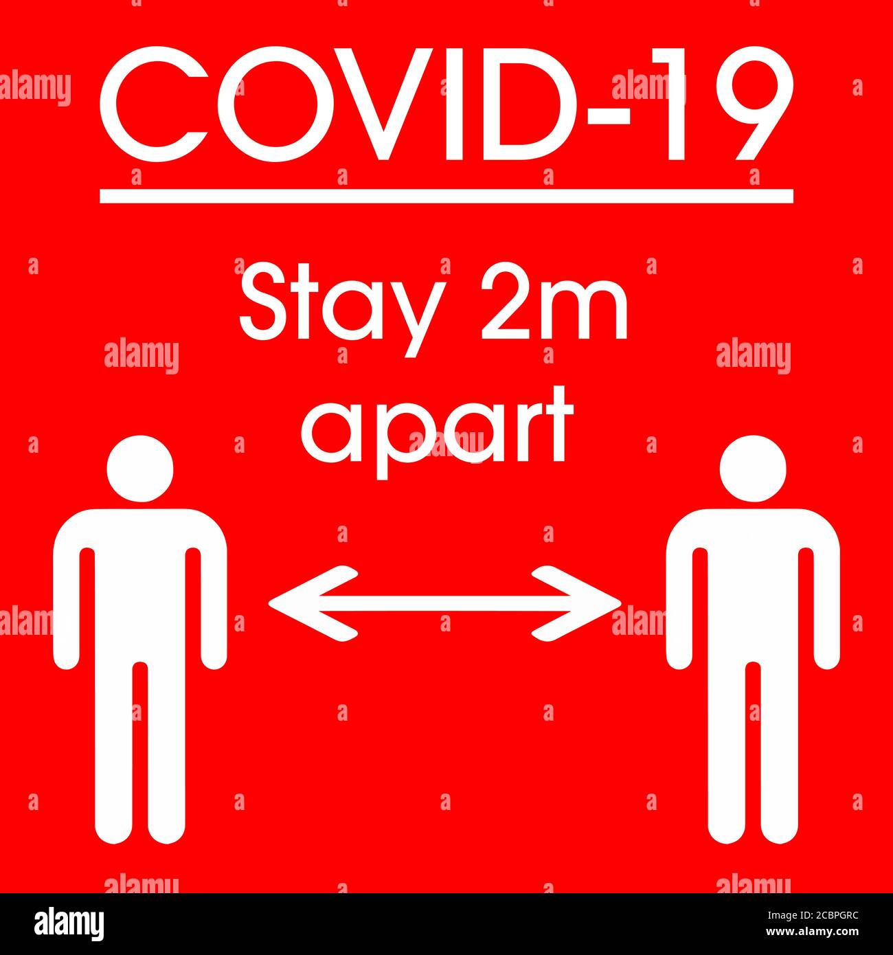 COVID-19 Keep Apart Signage, um Menschen zu ermutigen, körperliche oder soziale Distanz zu halten Stock Vektor