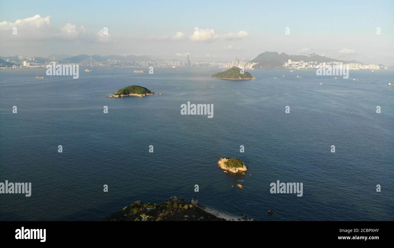 Kau Yi Chau, East Lantau Metropolis Plan Area oder Lantau Tomorrow Vision in hongkong Stockfoto