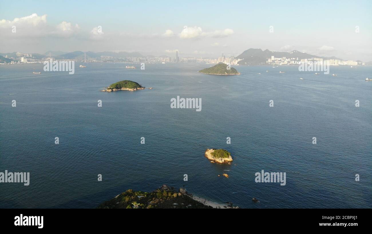 Kau Yi Chau, East Lantau Metropolis Plan Area oder Lantau Tomorrow Vision in hongkong Stockfoto