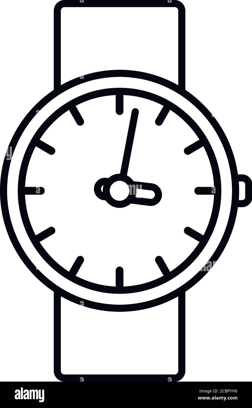 Lederuhr Reparatur Symbol. Outline Leder Uhr Reparatur Vektor-Symbol für Web-Design auf weißem Hintergrund isoliert Stock Vektor