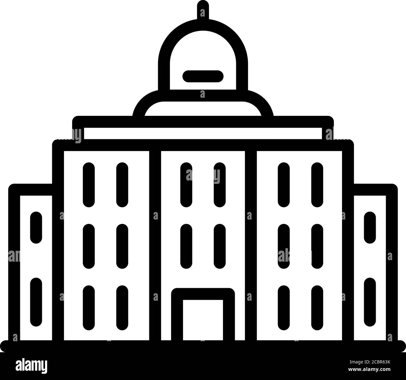 Stadtbild parlament Ikone, skizzieren Stil Stock Vektor