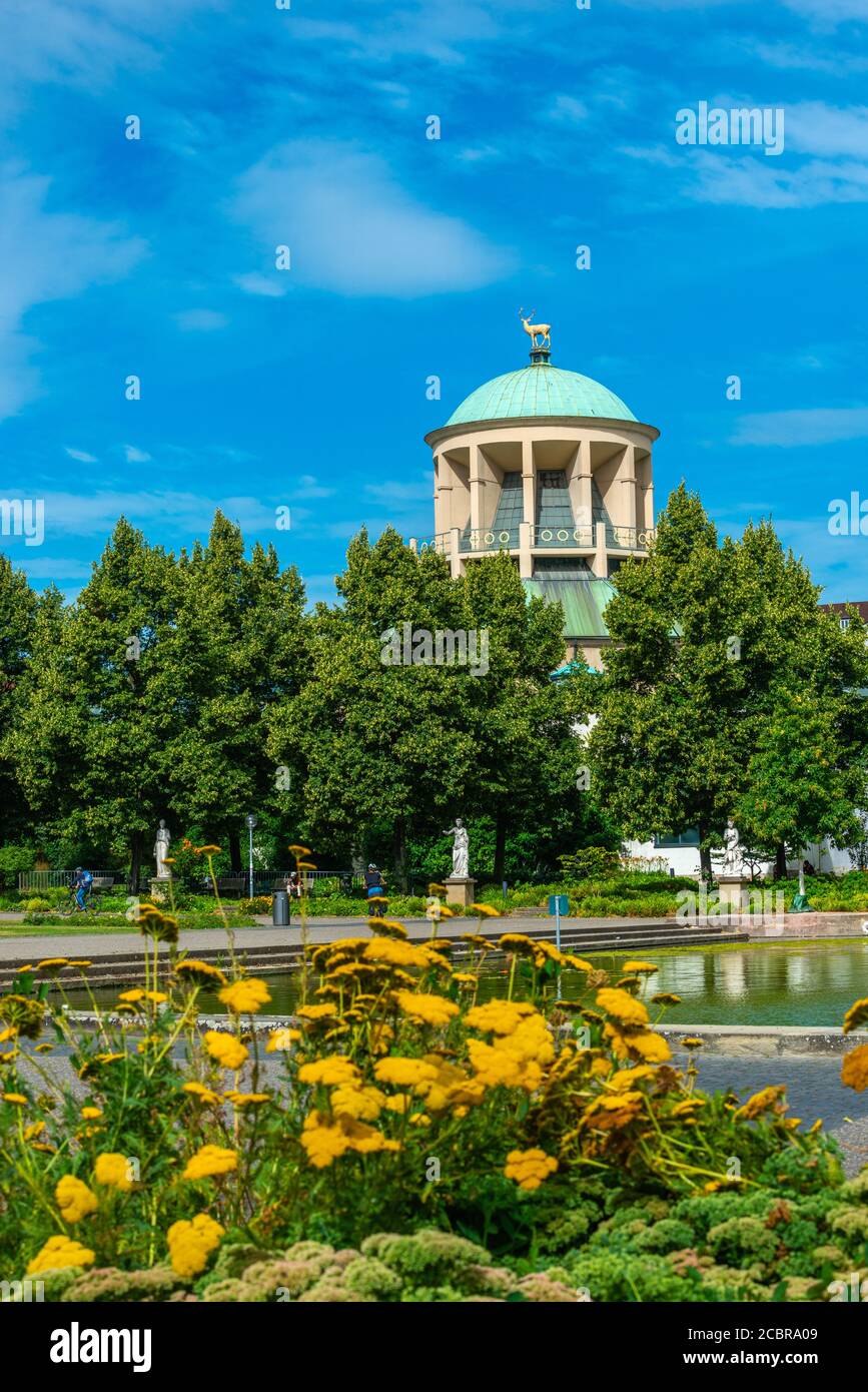 Kunstgebäude oder Kunstgebäude, Oberer Schlossgarten oder Oberer Schlossgarten, Stuttgart, Bundesland Baden-Württemberg, Süddeutschland, Europa Stockfoto