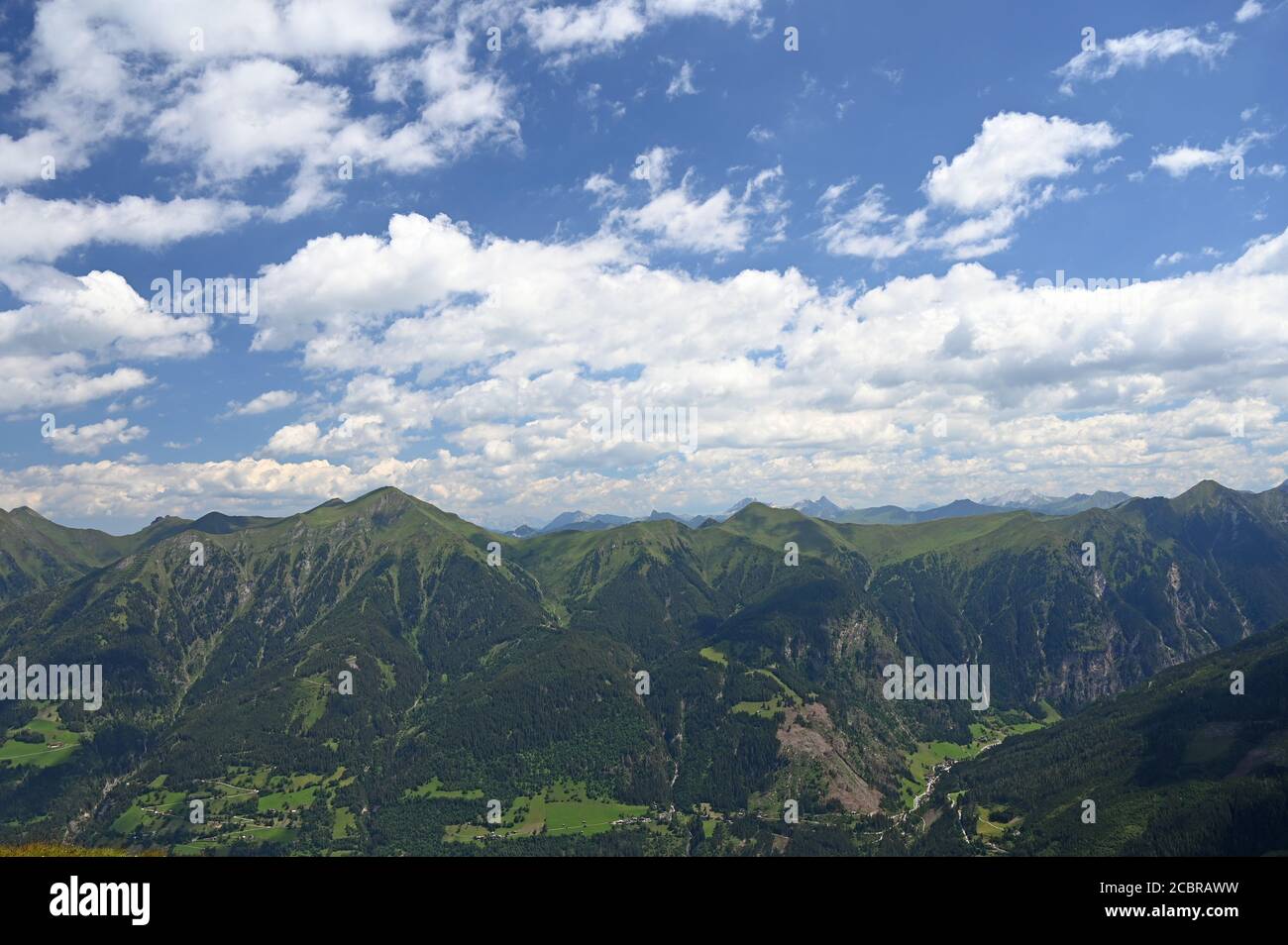 Stubnerkogel Berglandschaft Bad Gastein Sommersaison Stockfoto